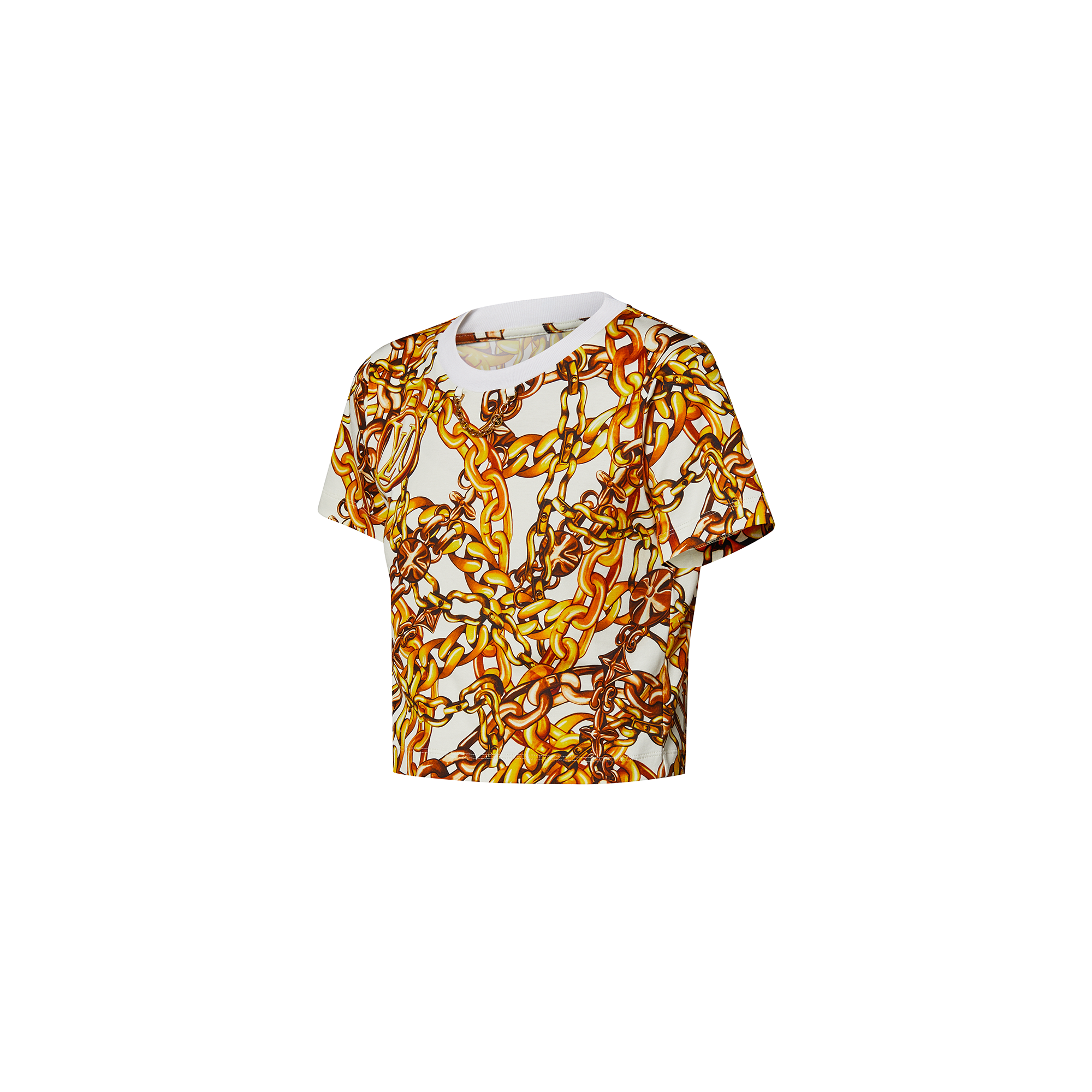 Chain Print Crop Top OBSOLETES DO NOT TOUCH 1AB7H7 LOUIS VUITTON